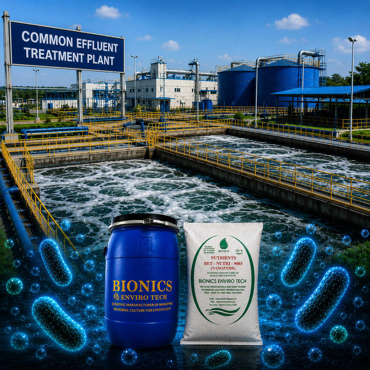 Nanozyme Bioculture for CETP Operations using Nanozyme bioculture